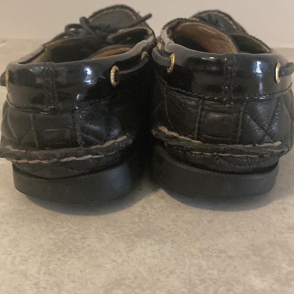 Women’s Sperry black quilted boat shoe W 9 - Picture 4 of 5